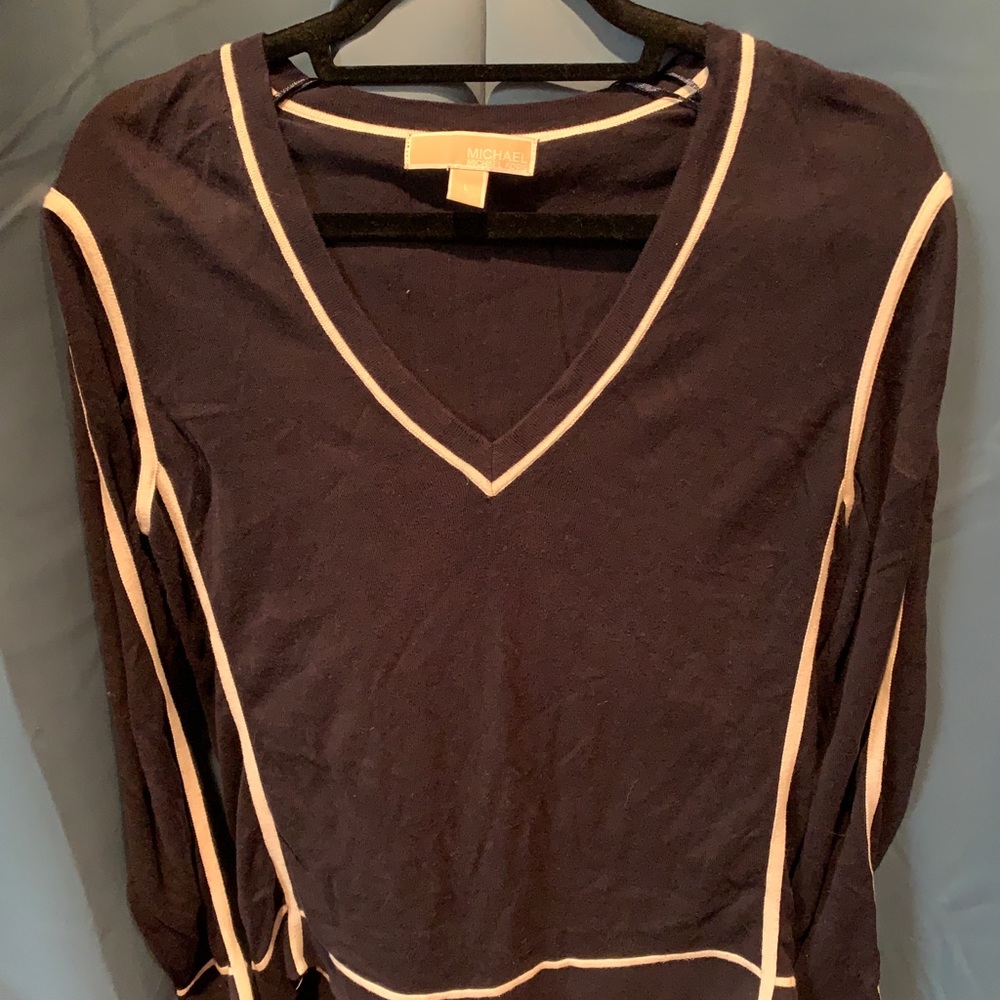 Michael Kors Navy and White shirt